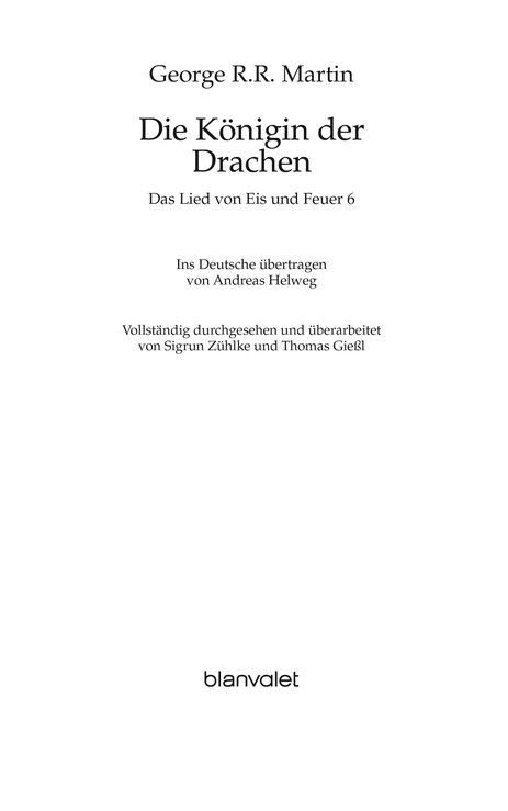 Das Lied von Eis und Feuer 6 - Die Königin der Drachen