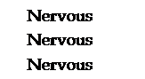 Text Box: Nervous Nervous Nervous 