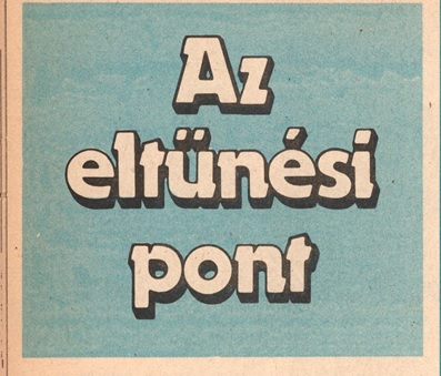 Az eltűnési pont