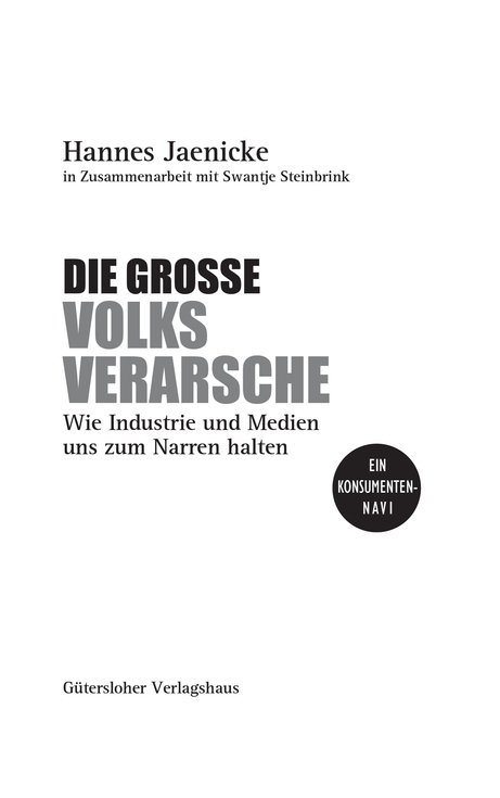 Die große Volksverarsche