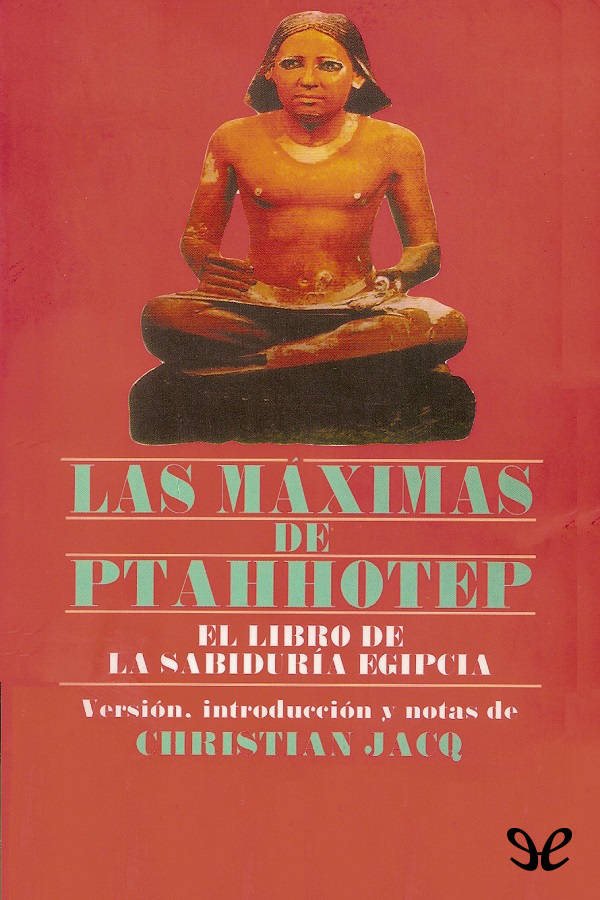 Las máximas de Ptahhotep