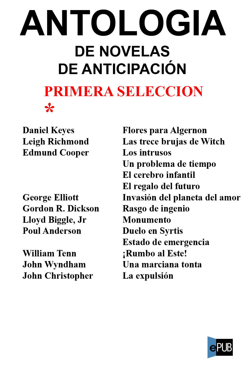 Antología de novelas de anticipación I