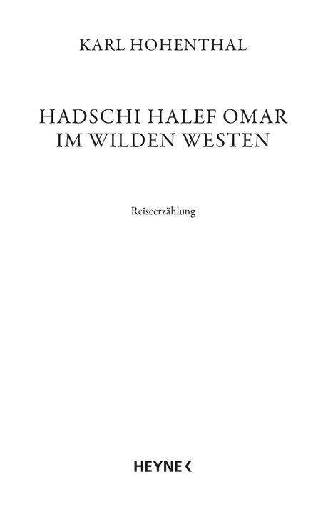 Hadschi Halef Omar im Wilden Westen