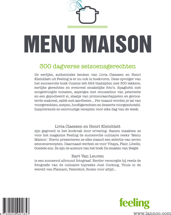 Menu Maison