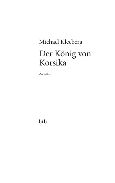 Der König Von Korsika