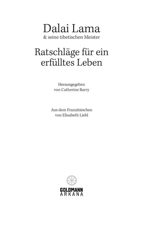 Ratschlaege für ein erfuelltes Leben