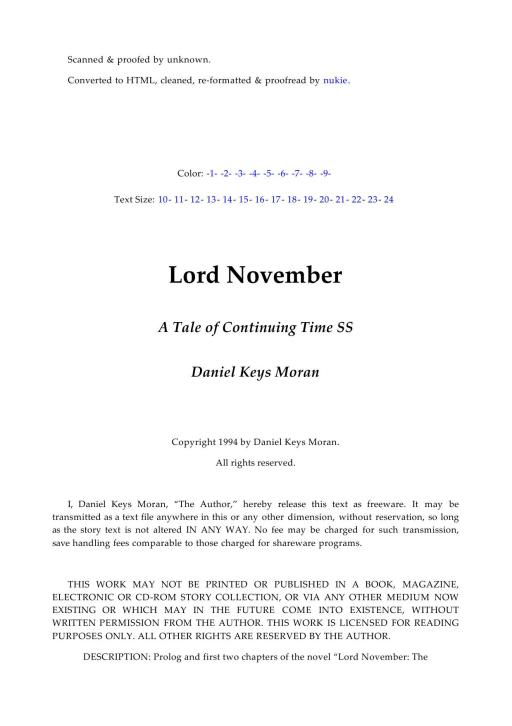 A Tale of Continuing Time SS Lord November