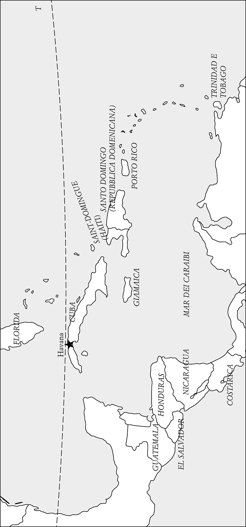 Mappa 1. Saint-Domingue/Haiti e i Caraibi.