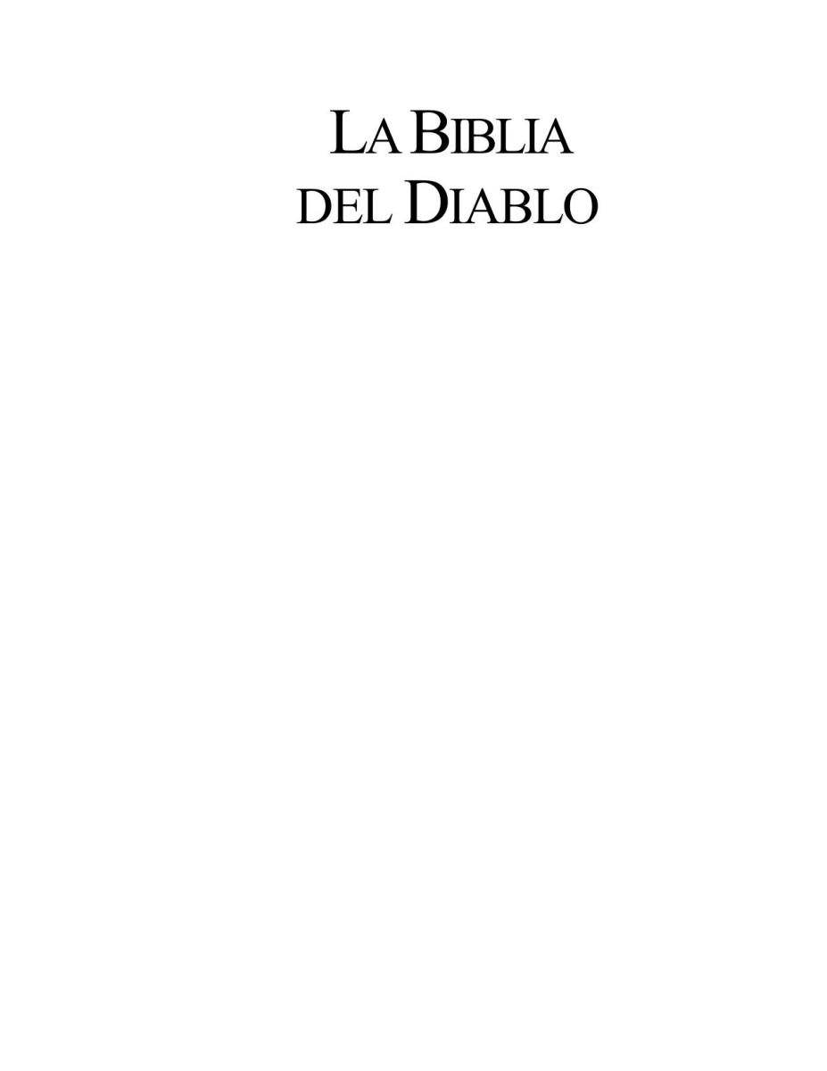 La Biblia del Diablo