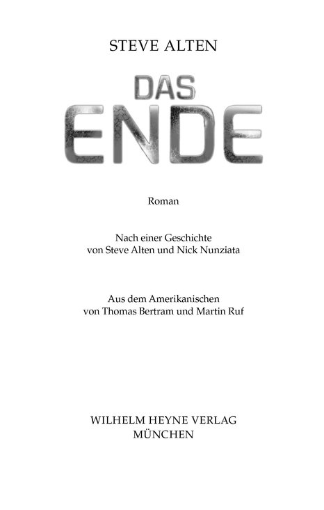 Das Ende - Alten, S: Ende