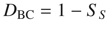 $$ {D}_{\mathrm{BC}}=1-{S}_S $$