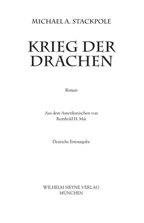 Krieg der Drachen - Roman