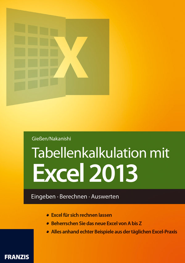 Tabellenkalkulation mit Excel 2013