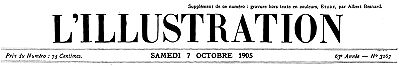 L'Illustration, No. 3267, 7 Octobre 1905