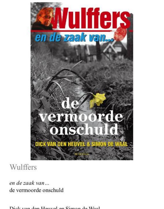 Wulffers en de zaak van de vermoorde onschuld