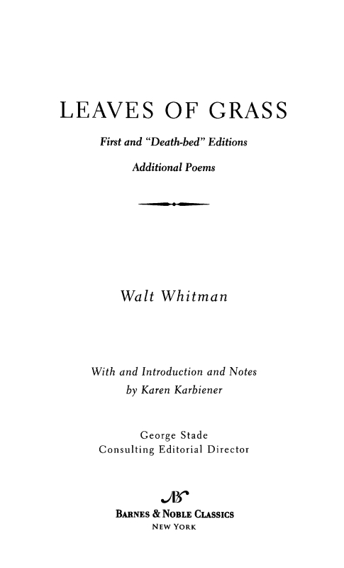 Leaves of Grass