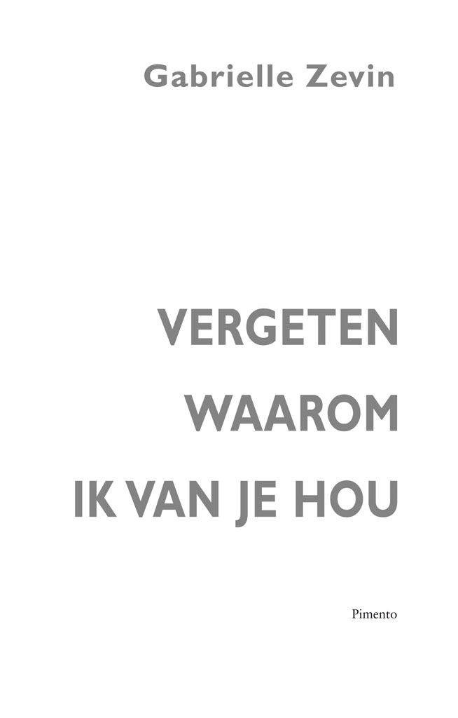 Vergeten waarom ik van je hou