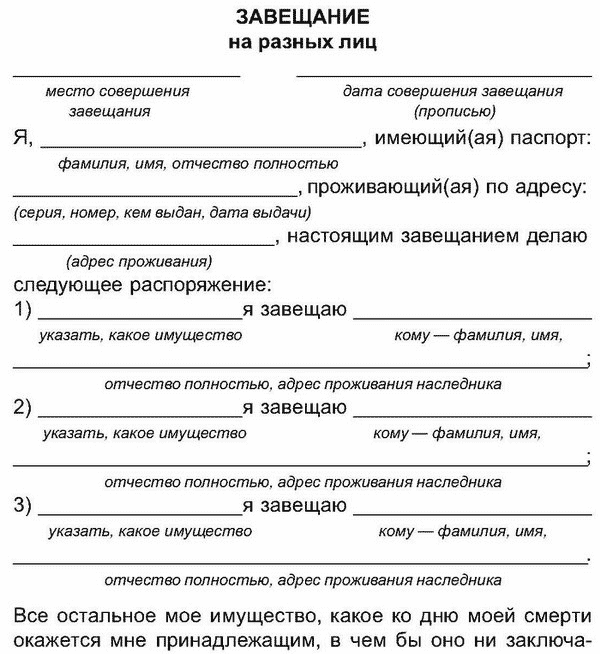 Наследование и завещание, часто задаваемые вопросы, образцы документов