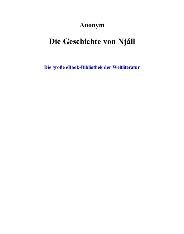 Die Geschichte von Njáll